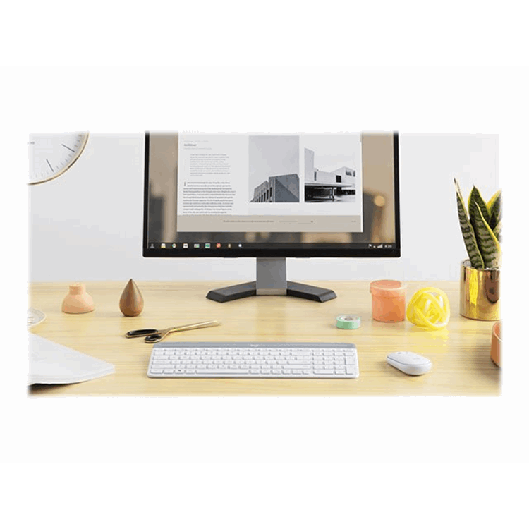 Slim Wireless Keyboard and Mouse Combo MK470 - OFFWHITE - US INTL - INTNL