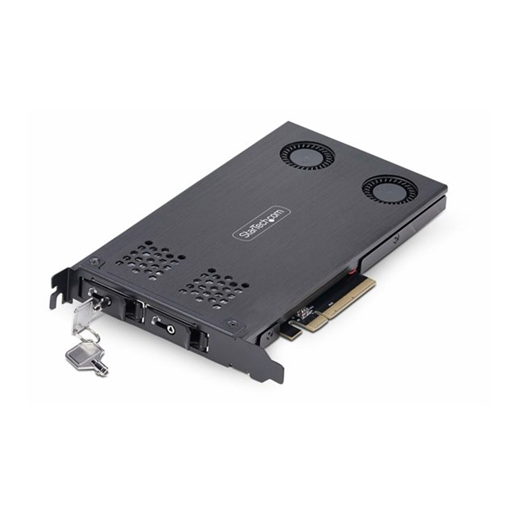 STARTECH Dual M.2 NVMe SSD to PCIe x8