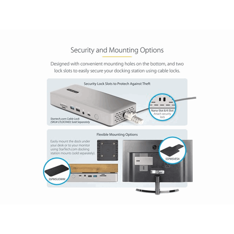 STARTECH Thunderbolt 4 Dock 2x HDMI/DP