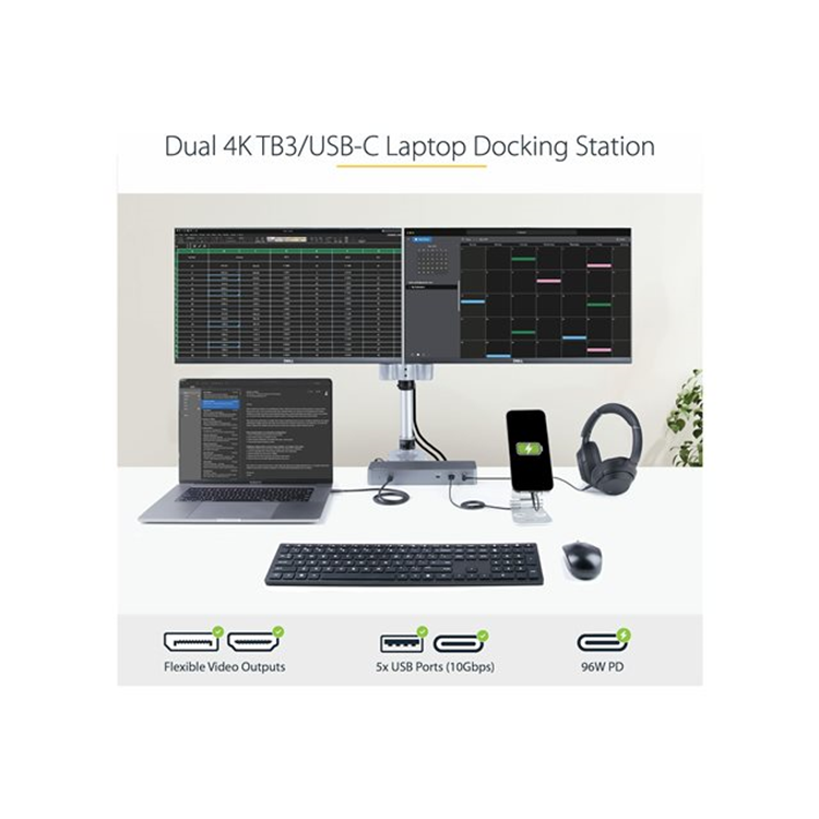 Thunderbolt 3 Dock USB-C /Dual 4K/96W PD