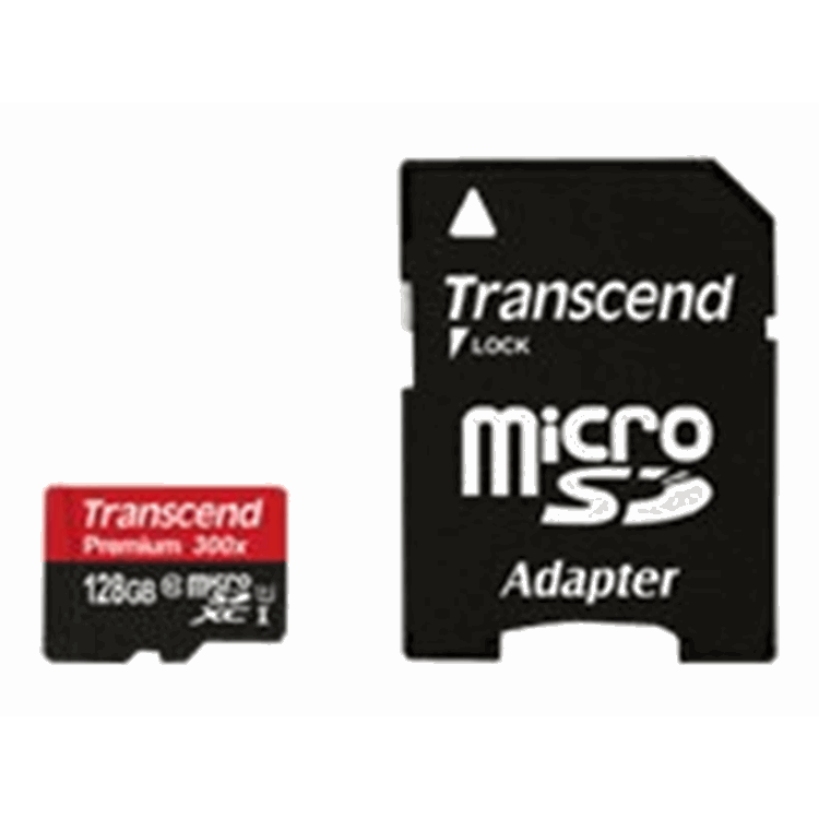 TRANSCEND 128GB MicroSDXC Cl10 U1 w/ad