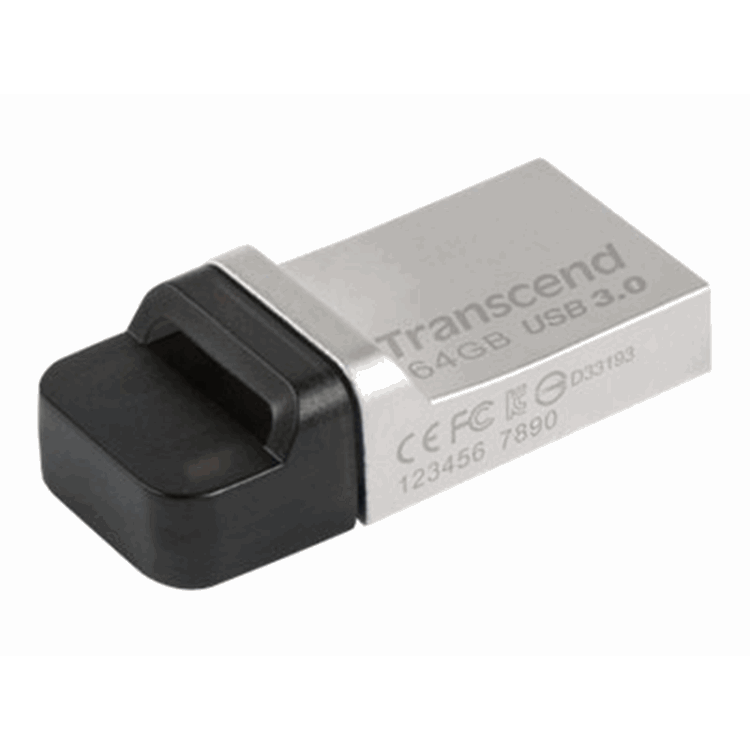 TRANSCEND JF 880S 64GB Zilver Micro/Full