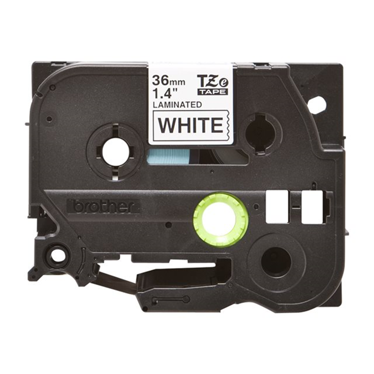 TZE261CIV 36MM BLACK ON WHITE TAPE(BULK)