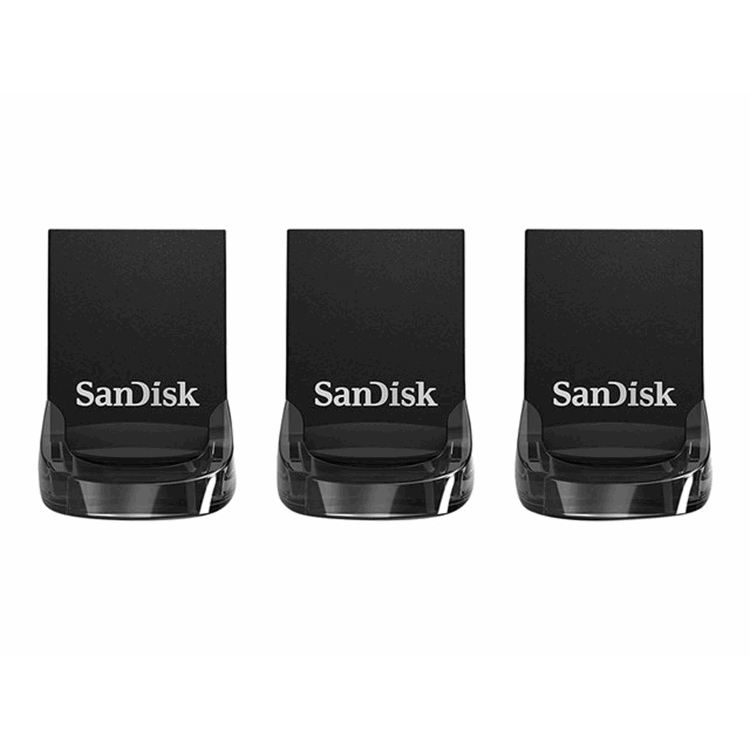 UltraFit USB 3.1 32GB HiSpeed Drive 3pk