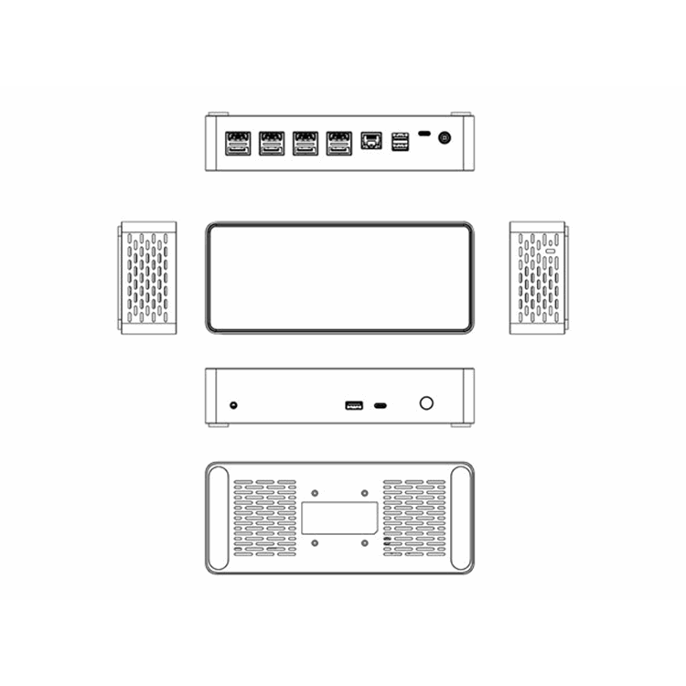 USB-C Dock - 4K Quad Monitor - 100W PD