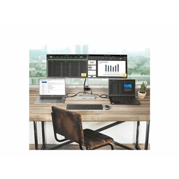 USB-C KVM Docking Station Dual 4K 60Hz