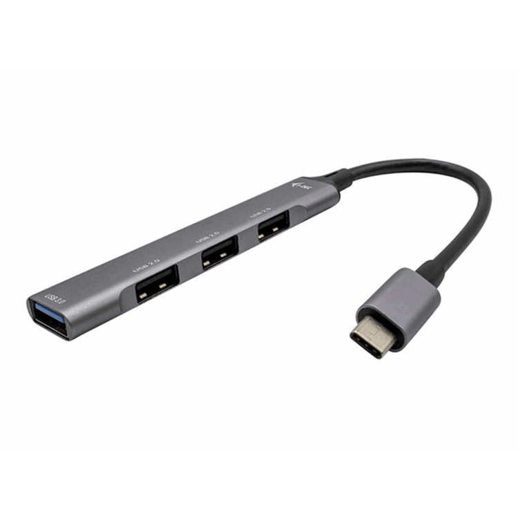 USB-C Metal HUB 1x USB 3.0 + 3x USB 2.0