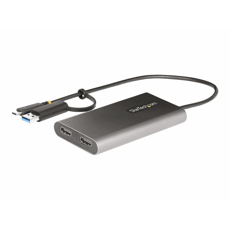 USB-C to Dual-HDMI Adapter 4K 60Hz PD