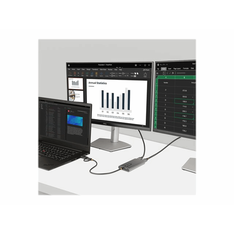 USB-C to Dual-HDMI Adapter 4K 60Hz PD