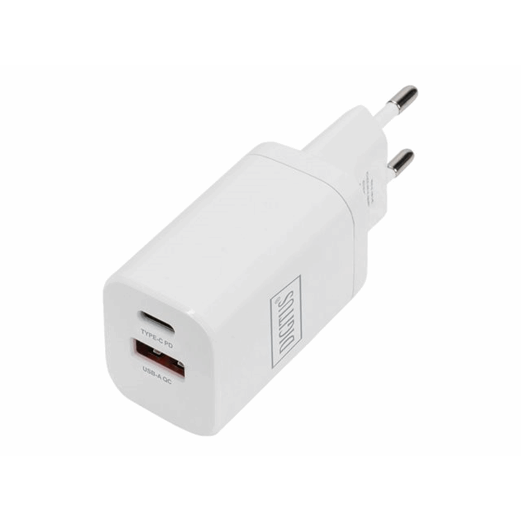 USB Charger 1xUSB-A/USB-C 30W Dual Port