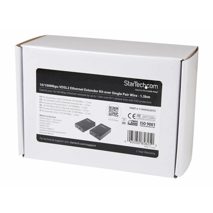 VDSL2 Ethernet Extender Kit - 1.5km
