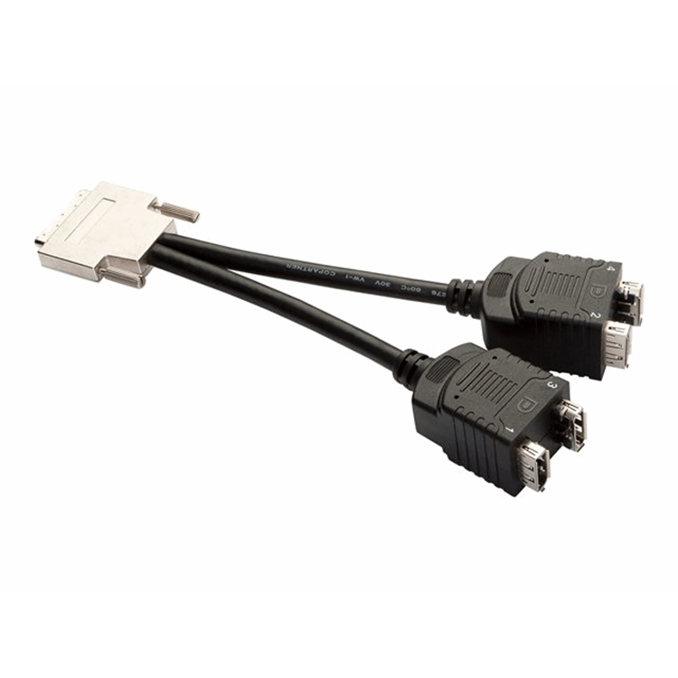 VHDCI TO QUAD DP CABLE