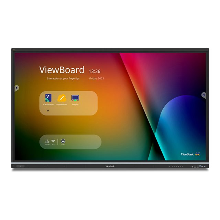 ViewBoard 51 serie touchscreen 75 inch UHD, Android 14 EDLA certified, IR 450 nits, 2x 25W + sub 20W