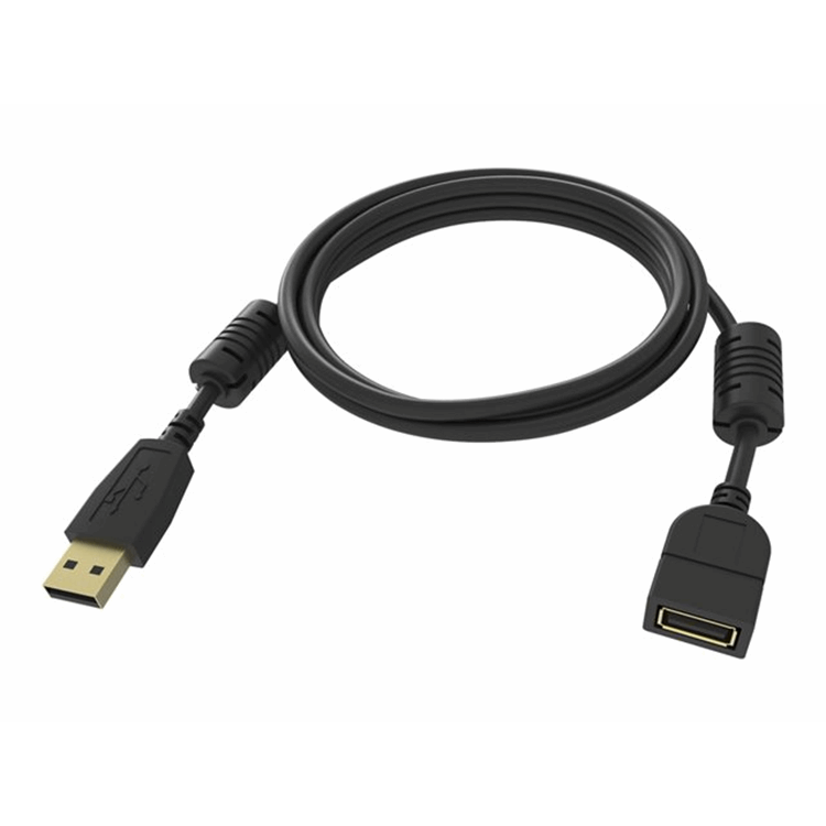 VISION 2m Black USB 2.0 extension cable