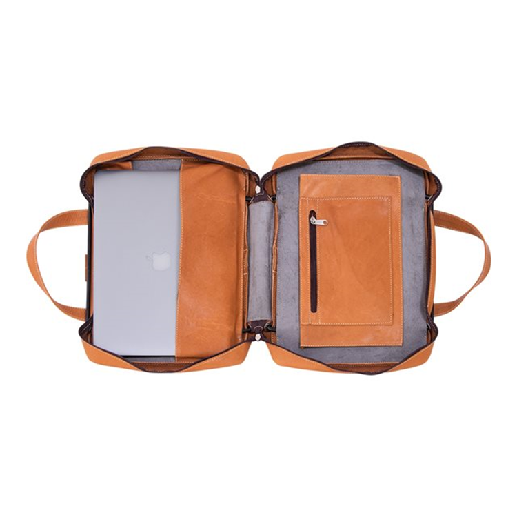 VIVA LAPTOP BAG 15.6IN BROWN - LEATHER