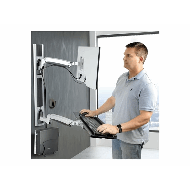Wall Mount Workstation With PC Bracket
