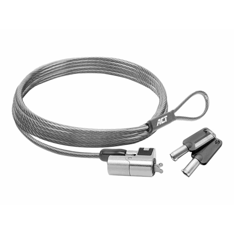 Wedge laptop lock with 2 keys 2.0m
