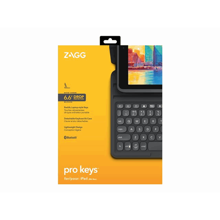 ZAGG Keyb Pro Keys iPad 10.2 Bla/Gray UK ZAGG Keyb Pro Keys iPad 10.2 Bla/Gray UK