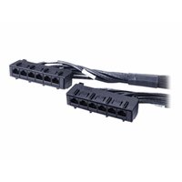 APC DATA DISTR CABLE, CAT6 UTP CMR 6XRJ-45 BLACK, 7FT (2.1M) APC DATA DISTR CABLE, CAT6 UTP CMR 6XRJ-45 BLACK, 7FT (2.1M)