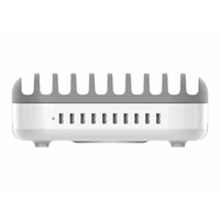 10 Port USB Charg Dock station WHT UK