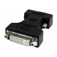 Black DVI to VGA Cable Adapter - F/M Black DVI to VGA Cable Adapter - F/M