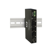 4-Port Industrial-Grade USB 2.0 Hub 15 kV ESD Immunity Metal Housing Mountable 4-Port Industrial-Grade USB 2.0 Hub 15 kV ESD Immunity Metal Housing Mountable