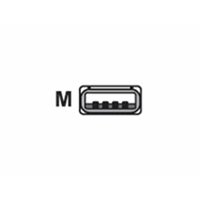 CABLE USB TYP A TPU 2M STR BL CABLE USB TYP A TPU 2M STR BL