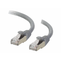 Cbl/15m CAT6A Shielded Patch Cable Grey