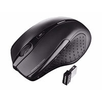 MW 3000 wireless mouse black USB. 2.4GHz wireless technology/non-slip rubber sides/on-off button for MW 3000 wireless mouse black USB. 2.4GHz wireless technology/non-slip rubber sides/on-off button for