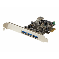 4 Port PCI Express USB 3.0 Card - 3 + 1