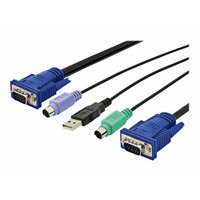 KVM Cable Set,VGA,PS/2-Mouse,PS/2-Keyboa