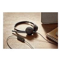 Headset 322 Wired Dual On-Ear Carbon
