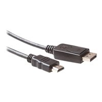 Ak3991 dp male - hdmi a male 3.00m. Eenh. 1 stk Ak3991 dp male - hdmi a male 3.00m. Eenh. 1 stk