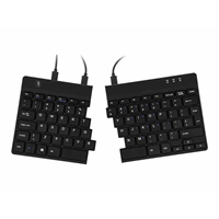 Split Ergonomisch Toetsenbord QWERTY(US) Zwart Bedraad