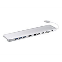 USB-C Multiport Dock with Power Pass-Thr USB-C Multiport Dock with Power Pass-Thr