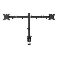 VISION Monitor Desk Post Dual Black VISION Monitor Desk Post Dual Black