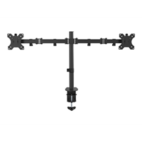 VISION Monitor Desk Post Dual Black VISION Monitor Desk Post Dual Black
