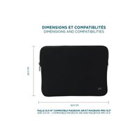 Skin Memory Foam Sleeve 12.5-14i - Black and Grey