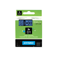 TAPE 19MMX7M ZWART/BLAUW