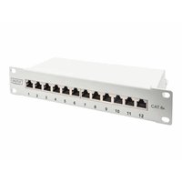 CAT 6A Patch Panel shielded 12-Port labe CAT 6A Patch Panel shielded 12-Port labe