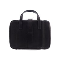 Viva Laptoptas full grain leather zwart