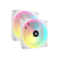 QX RGB Series iCUE LINK QX140 RGB WHITE140mm Magnetic Dome RGB Fan Starter Kit