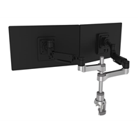 Caparo 4 Twin Monitor Arm  gas spring  3-9 kg  dynamic  silver