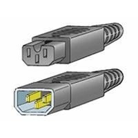 Cabinet Jumper Power Cord, 250 VAC 13A,