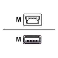 PC-USB cable (with strain relief) - Equivalent to QL USB cable AT17010-1 PC-USB cable (with strain relief) - Equivalent to QL USB cable AT17010-1