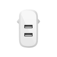 BELKIN DualUSB-A WllChr 1M PVC A-LTG 24W