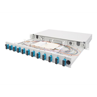 FO splice box, 1U, quick lock, empty wit