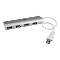 4 Port Portable USB 3.0 Hub - Aluminum