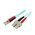 5M 10 GB AQUA FIBER PATCH CABLE LC/SC