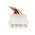 6in 4 Pin Molex to Right Angle SATA Powe 6in 4 Pin Molex to Right Angle SATA Powe